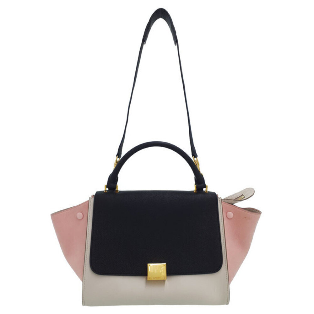Celine Trapeze Leather 2WAY Handbag Shoulder Bag